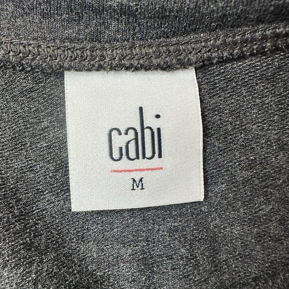 Cabi Sway Sweatshirt 3670 Womens Medium Gray Long Lagenlook Boxy Stretch - Picture 6 of 11